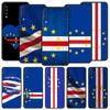 Phone Case For Samsung A56 A36 A26 A54 A52 A24 A14 A50 A70 A40 A20E A06 A12 A22 A34 A42 A32 5G A04s A16 Cover Cape Verde Flag