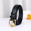 New Minimalist Women'S Belt Leather Fashion Simple Versatile Elegant High Sense First Layer Cowhide Belt Women