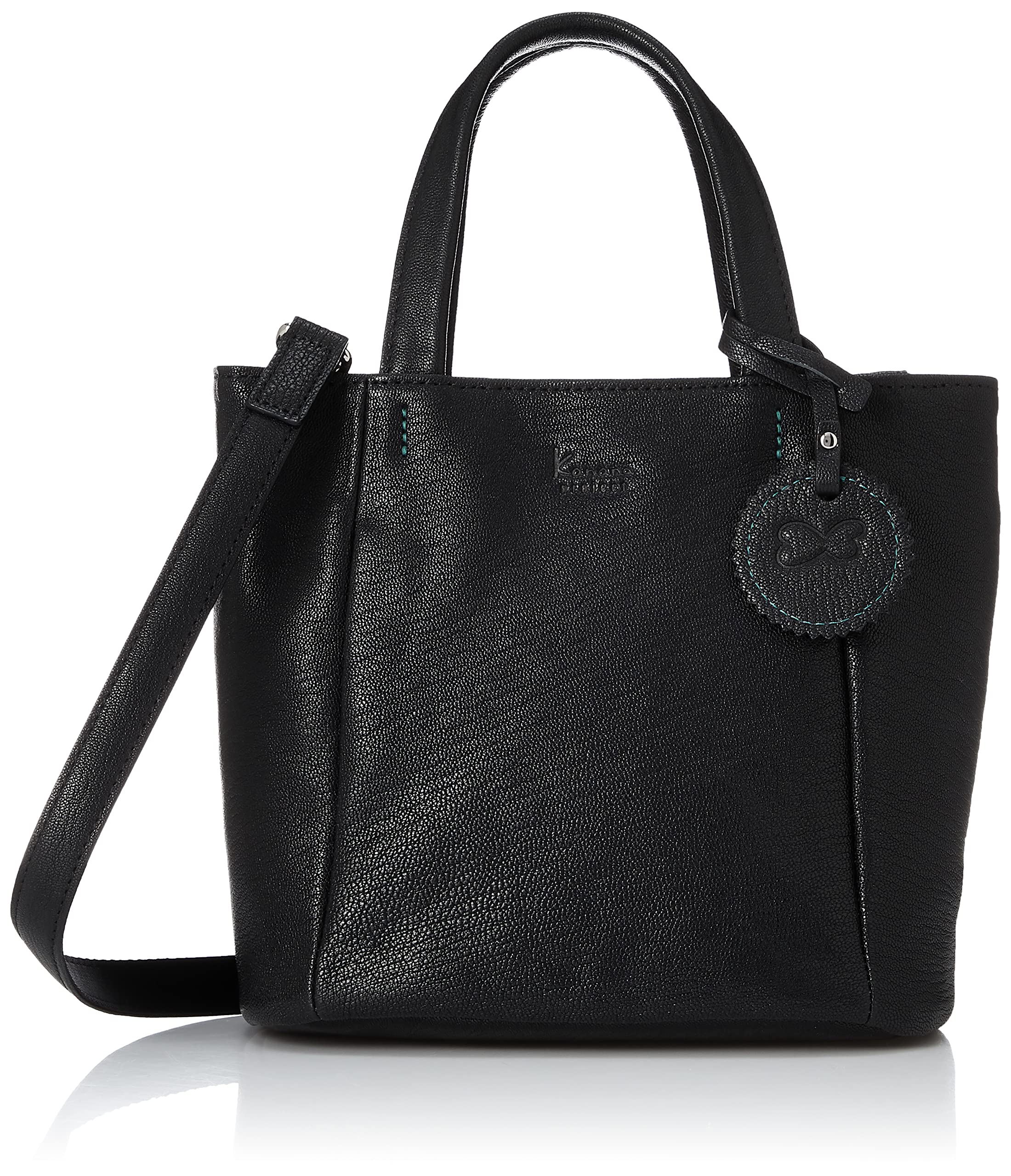 

Project Shoulder Bag Leather Bag Goat Leather 2way Tote Shoulder Compact Size Fika Black [Kanana Collection] Women s No.31373 чорний