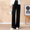 Winter Wide Leg Pants Women Autumn Plush Pants Women Extra Thick Lamb Fleece Warm Straight Korean Pants Joggers Women