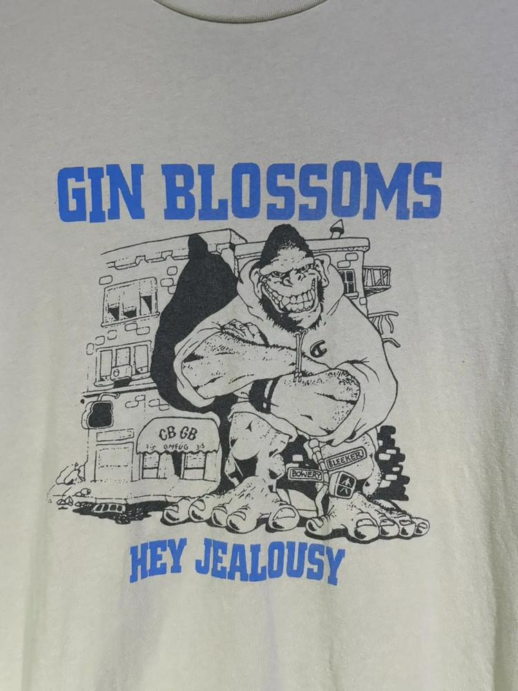 Gin Music Blossoms Band  Unique White Color Cotton BT981 Unisex T-Shirt XXXXL