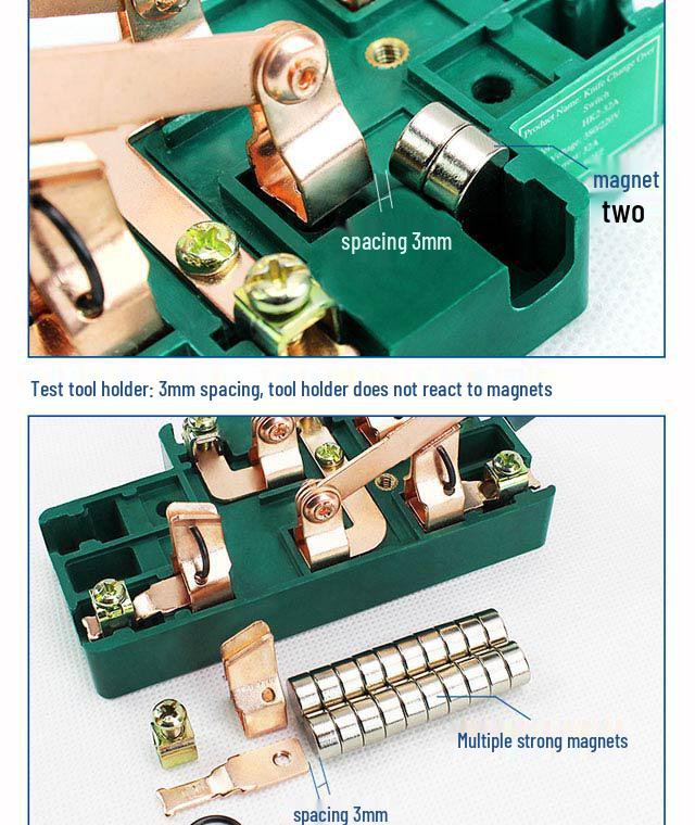 3P 63A Double-Pole Double-Throw Reversing Knife Switch, 100A Three-Phase, Dual Power Transfer