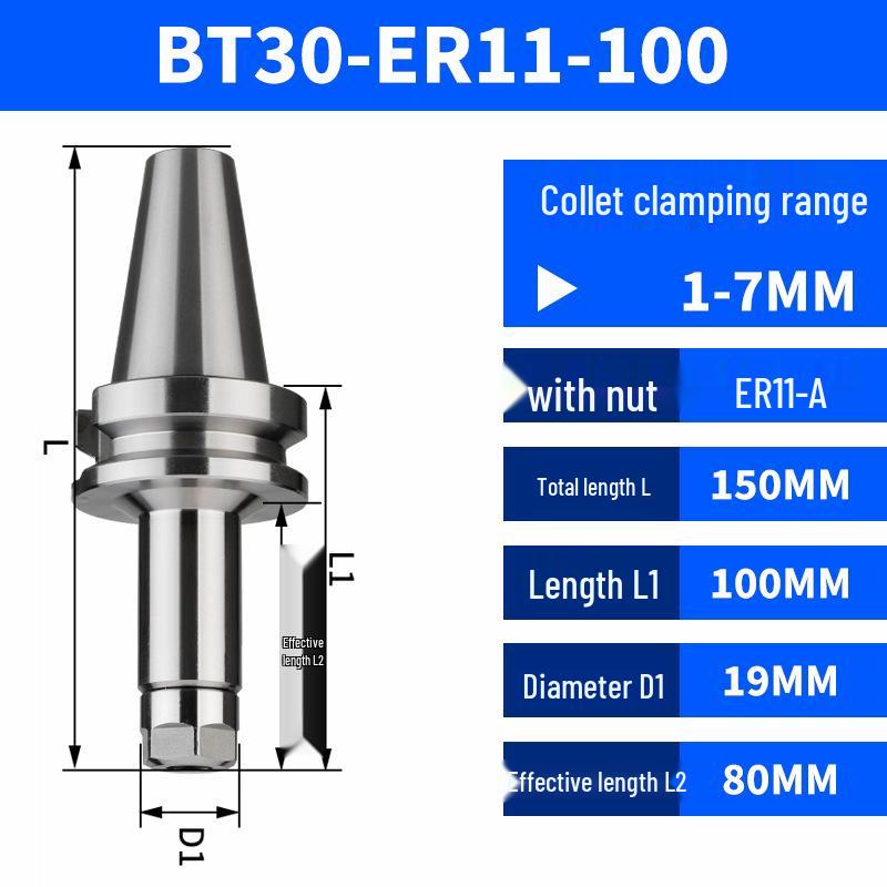 BT30 Serie CNC Werkzeughalter - Hohe Präzision ER11/16/20/25/32/40 für Bearbeitungszentren
