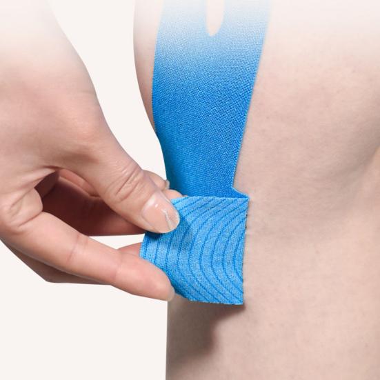 5 Pcs Precut Kinesiology Tape for Knees Latex Free Knee Tape for Pain Relief Waterproof Elastic Athletic Tape for Knee Support Stability