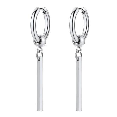 Ring Piercings Creolen Herren Damen Chirurgenstahl Allergiefreundlich Hängend Beide Ohren Rostbeständig Einzigartig Unisex Accessoires Männlich