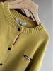 Xiao Wang's Winter Korean-Style Loose Plus Size Casual Knitted Cardigan Sweater