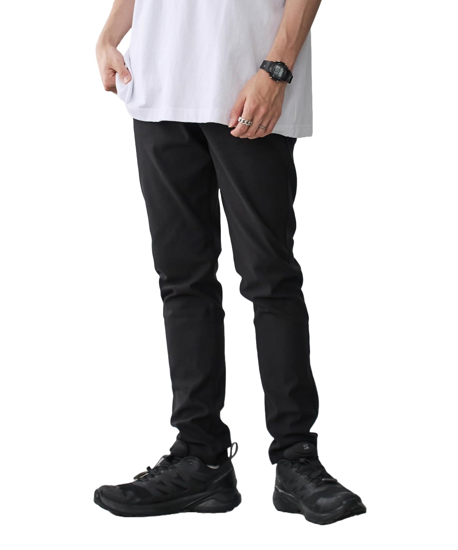 

WEGO Черные узкие брюки Sonata Размер Идеально для или как Мужские (Охлаждающее прикосновение), Л, Гольф, Работа, Подарок.