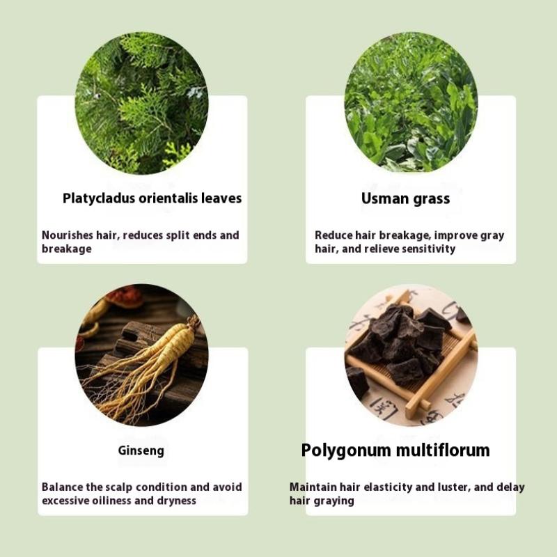 120G Usman Grass Shampoo Soap Refreshing And Flushing Healthy Polygonum Multiflorum Ancient Handmade Soap