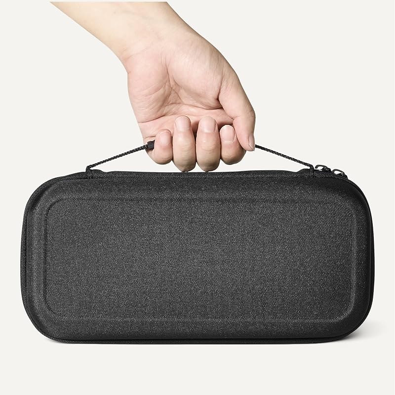 Amazon Basics Switch Carrying Case, Holds 12 Game Cards, Compatible with Switch 2/1/OLED Models, 1pc, Black