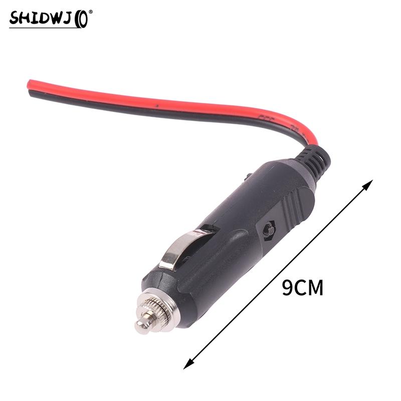1pcs High Quality Copper Wire High-power 12V 24V Auto 20A Male Car Cigarette Lighter LED Socket Plug Connector Adapter