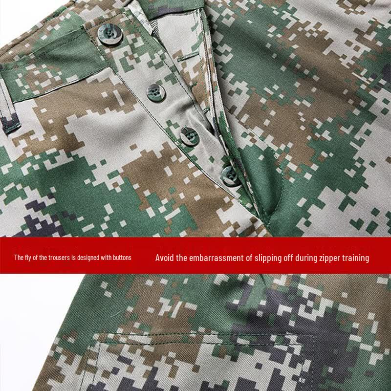 Outdoor Green Floral Camouflage Uniform Set