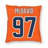 Connor Mcdavid Pillowcase Polyester Linen Velvet Printed Zip Decorative Home Cushion Cover