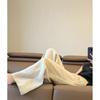 Women's Summer Japanese Style Cotton Linen Wide Leg Elastic Waist Pants