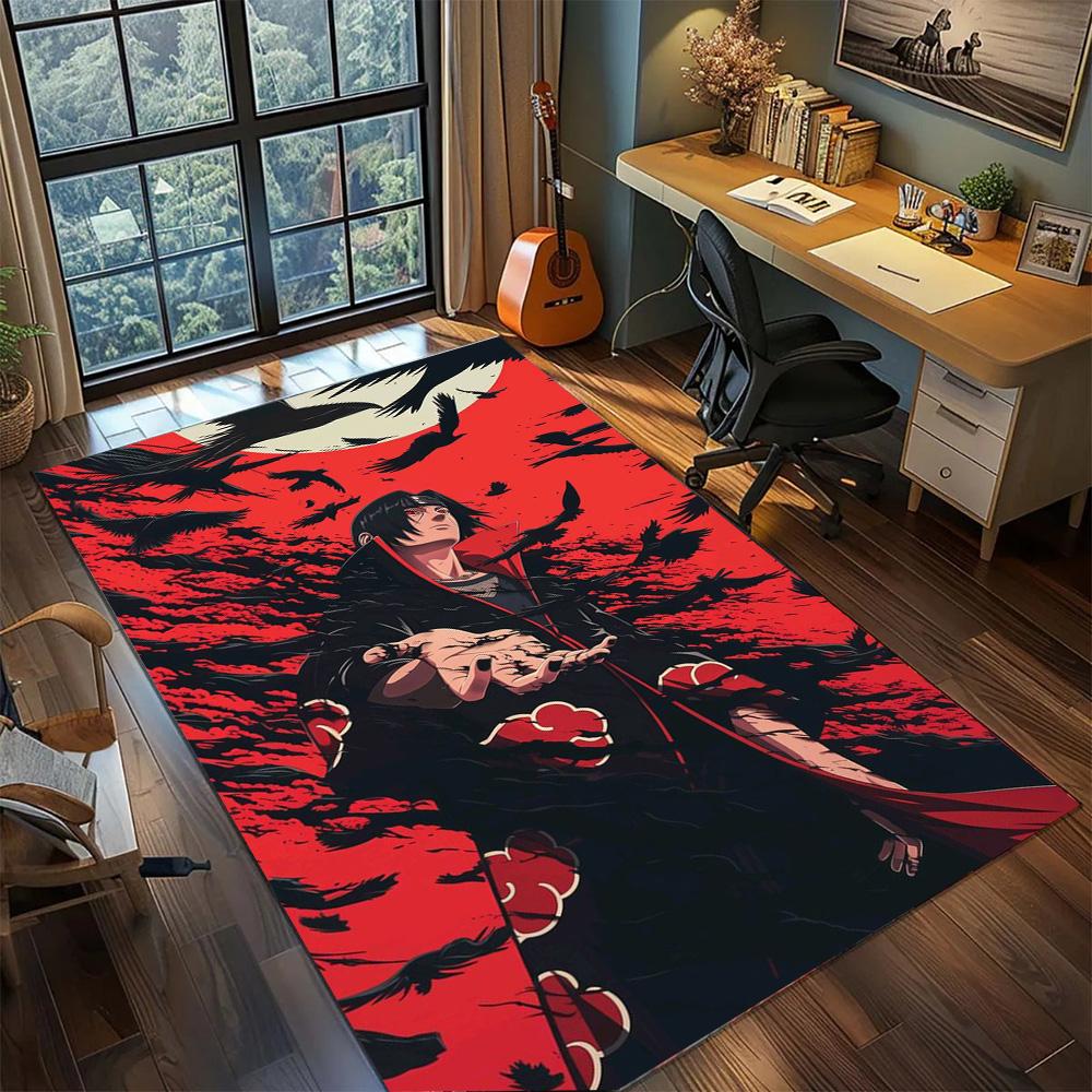 Itachi Uchiha Carpet Daily Household Use, Non Slip Washable Large Area Floor Mat Rug Gamer Bedroom.-TING