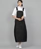 Seinteukeulu Wide Dome Overalls Skirt Wds-611 Black Denim Brs