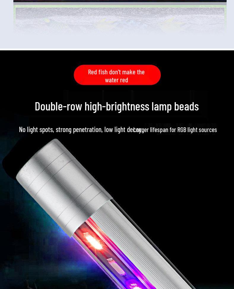 LED Fish Tank Light: Waterproof, Super Bright, Submersible Aquarium Light for Arowana.