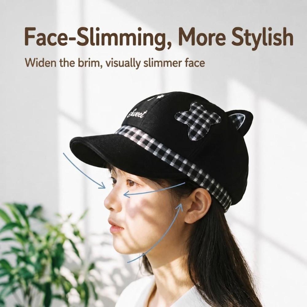 Cat Ears Women's Beret Anime Baseball Cap Fashion Newsboy Cap Autumn and Winter