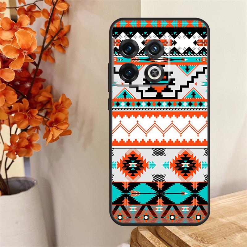 Native seamless tribal Boho Funda For OnePlus 13 13R 12 12R 11 10 Pro 8T 10T OnePlus Nord 4 CE 2 3 Lite N30 N20 N10 Case