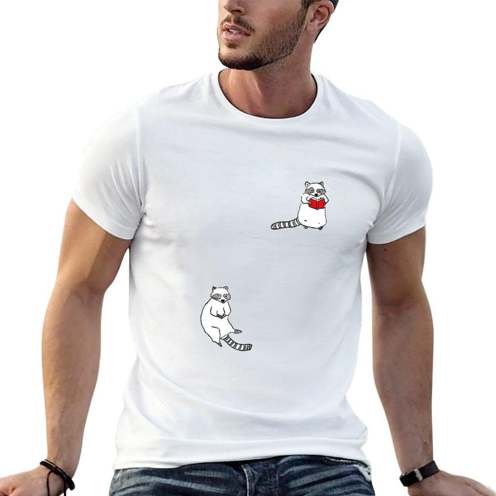 Two Raccoons Tshirt Basic Plain Tee For Spring And Summer