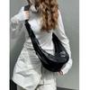 Wide-shoulder Strap Crossbody Bag Dumpling Bag Soft Skin Commuter Underarm Single-shoulder Bag