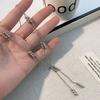 Double Layered Silver Color Bead Necklace Simple Thin Chain Round Beads Tassels Trendy Design Collarbone Chain Women's Jewelry