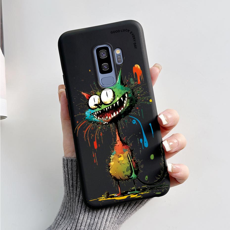 Silicone Back Cover for Coque Samsung Galaxy S9 Plus Cute Rabbit Panda Protective Soft Phone Case SamsungS9 S9Plus Funda Capas