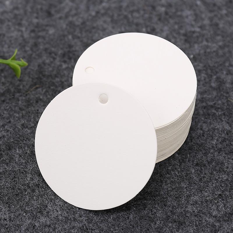 Kraft Paper Round Hang Tag: Retro Gift Decoration Label & Message Card