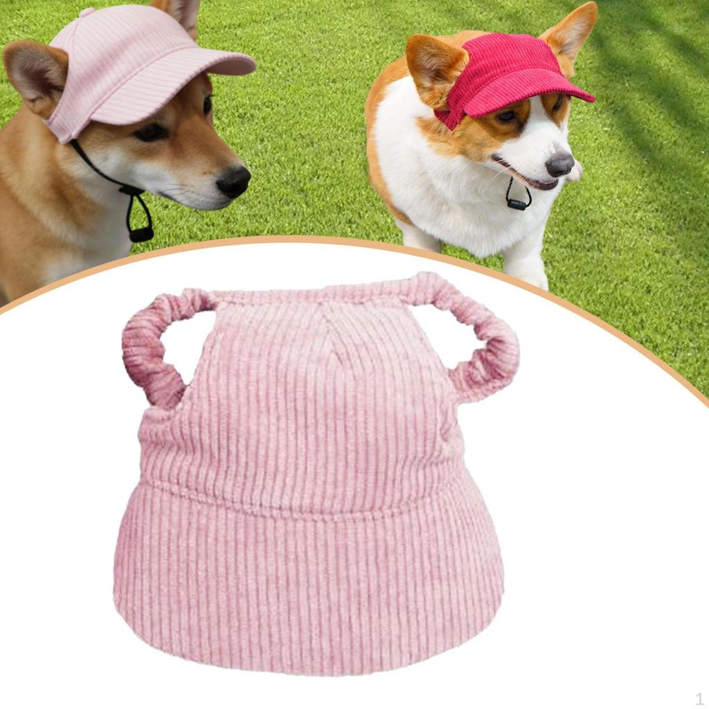 Dog Baseball Adjustable, Comfortable, with Ear Holes, Outdoor Sun Protection Supplies