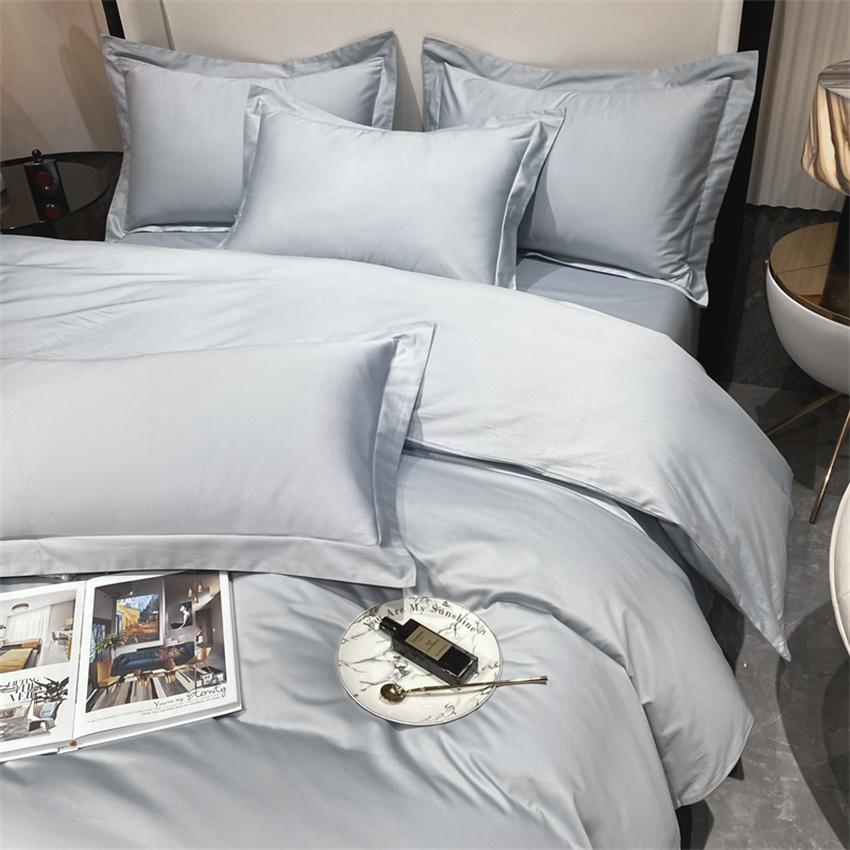 Luxury Bedding Set 100% Egyptian Cotton Duvet Cover Pillowcase Ru Europe Double Queen King Size Bed Linen Soft Bed Sheet Sets