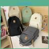 Nylon Minimalist Xm Letter Pattern Backpack For Students With Breathable Waterproof Design For Daily Use