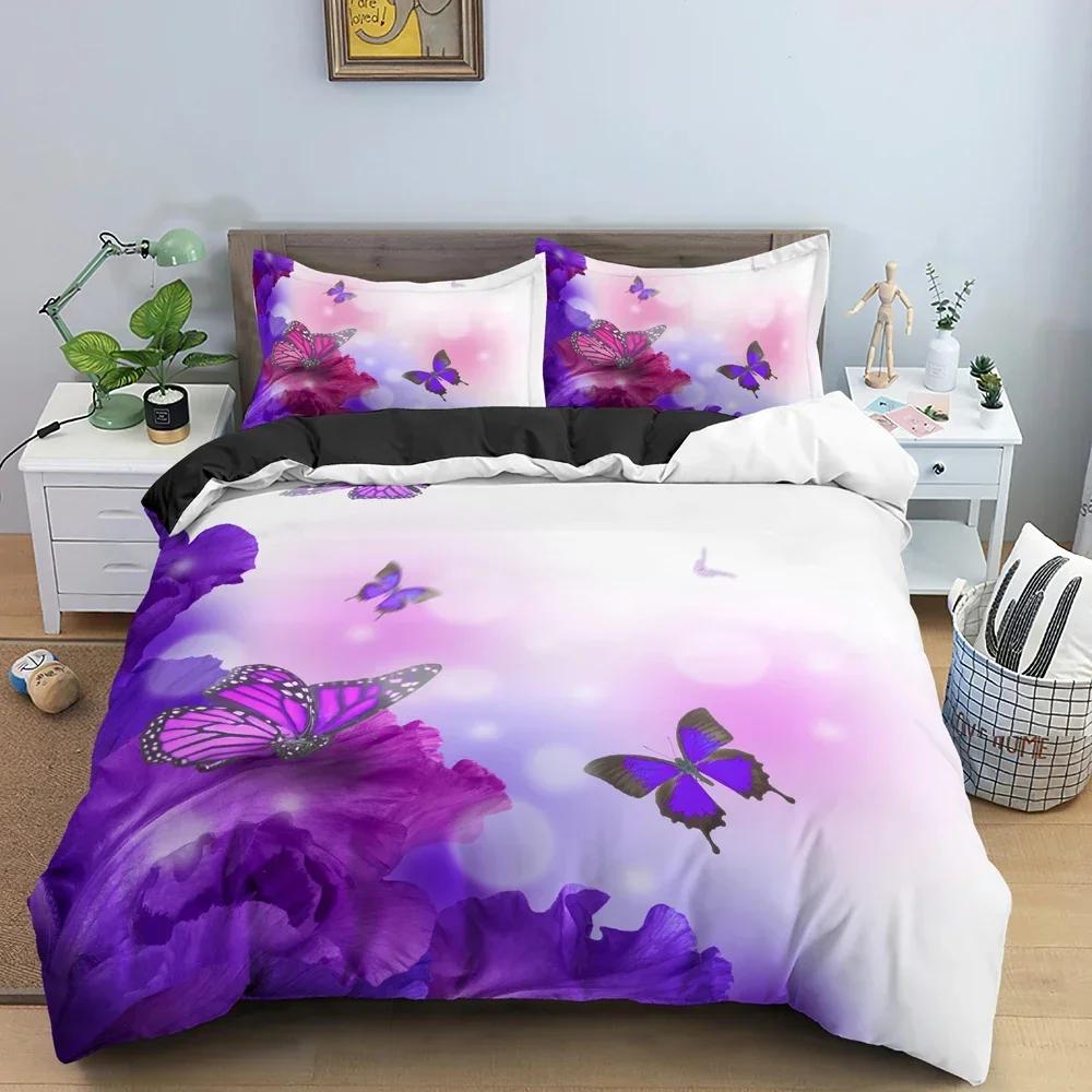 

Beautiful Butterfly Comfortable Duvet Quilt Cover Pillowcase Bedding Set Children Bedroom Decoration Home Textile 70x133cm 2pcs
