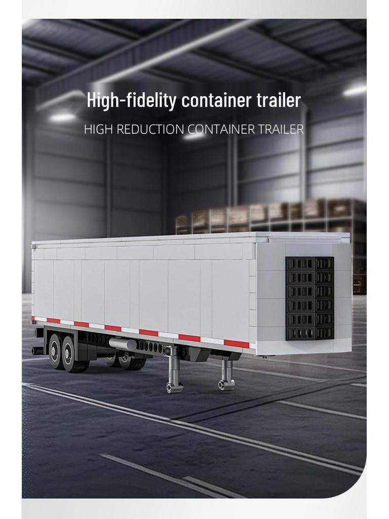 Brick Joy 66032 European Truck Model: Compatible with LEGO, DIY Educational Toy for Kids