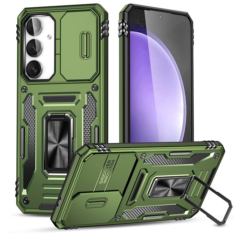 

For Samsung Zflip 7 Phone Case, Anti Drop Bracket, Protective Cover, Sliding Window Lens Protection, All Inclusive Phone Case A26 5G