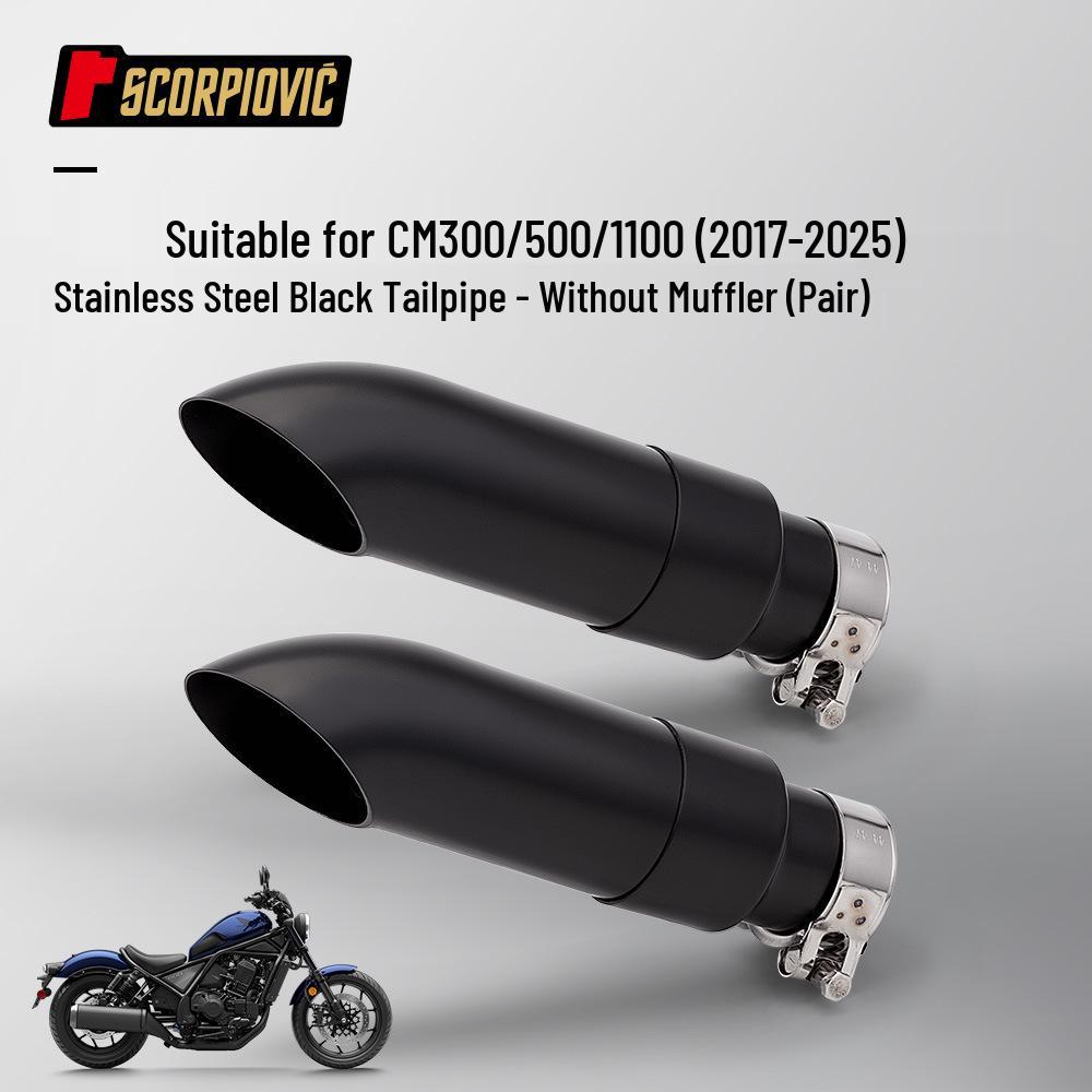Stainless Steel Exhaust Tail Pipe for Motorcycle CM300/CM500/CM1100 (2017-2025)