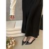 Temperament Nude Pointed Bow Light Mouth High Heels Women's New Bag Head Empty Sandals