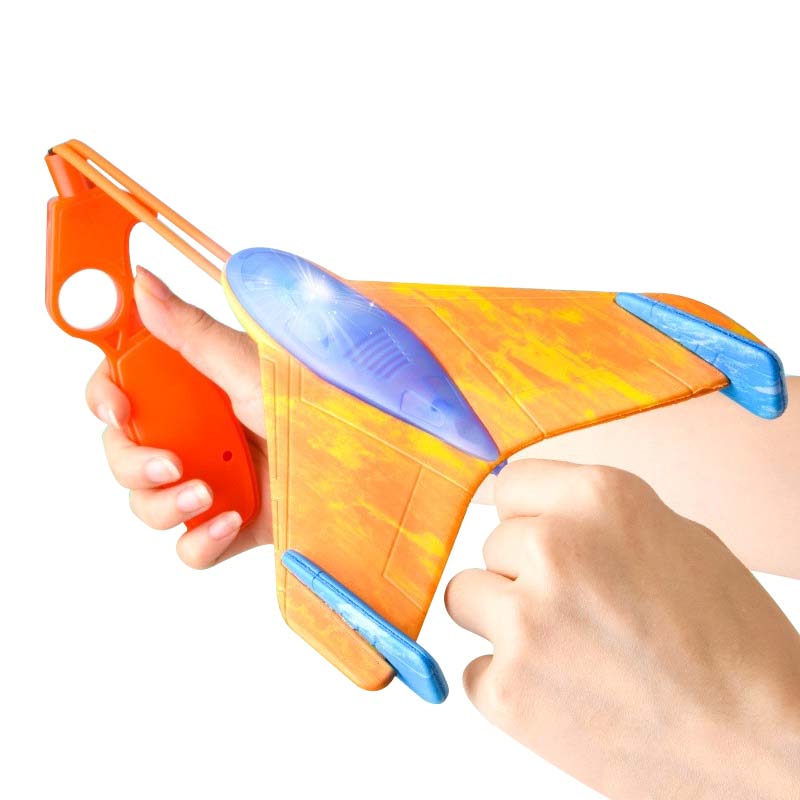 

Children S Catapult Foam Aircraft Toys Safety Eva Boomerang Flying Glider Parent Kids Outdoor Sports Sound Light Flying Disc Plaything
