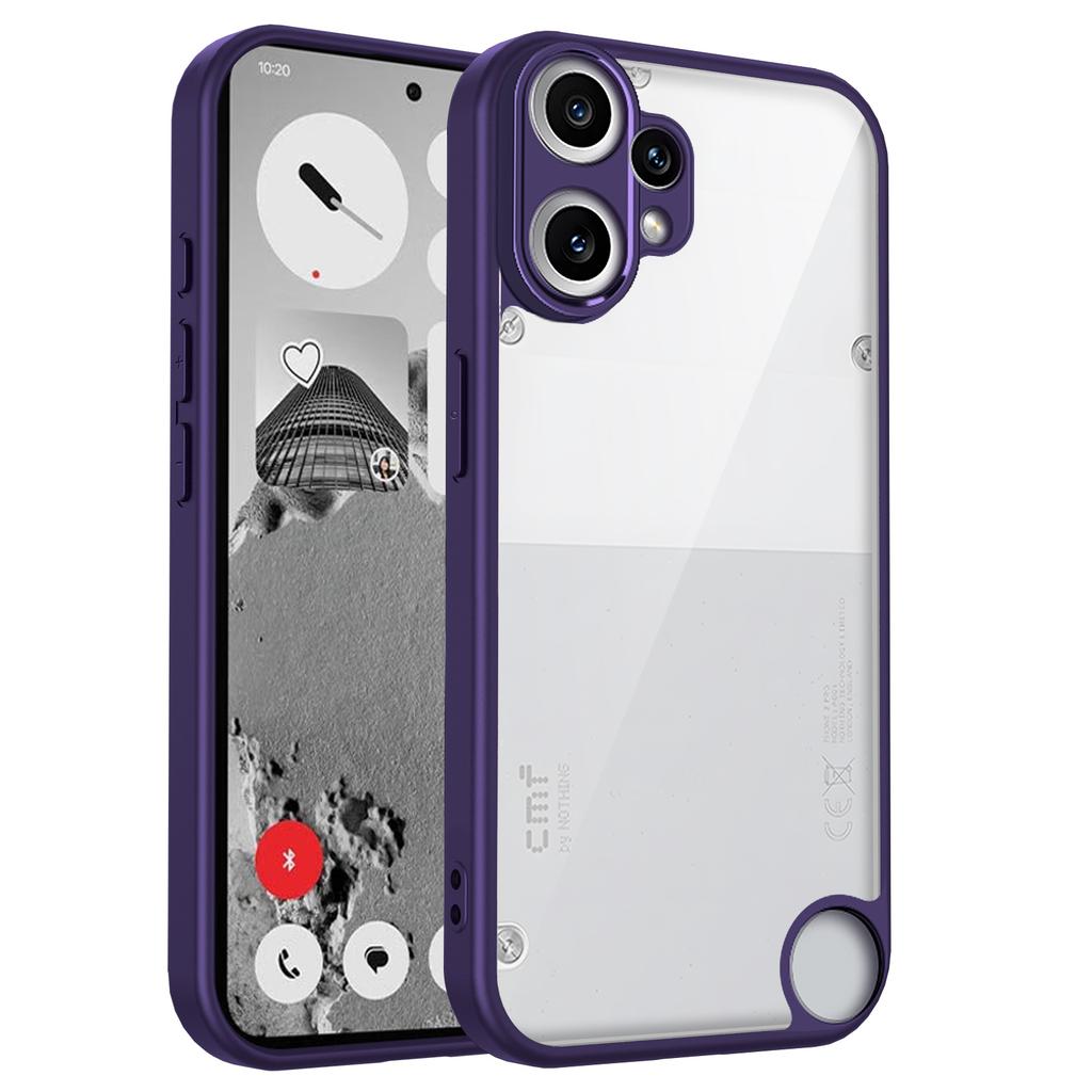 Nothing CMF Phone 2 Pro A001 Case Air Cushion Shockproof Silicone Bumper Clear Matte Back Cover Hard Case for CMF Phone 2 Pro 5G
