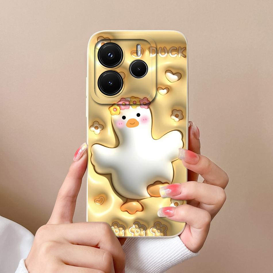 For Redmi Note 14 Pro Plus Case Cartoon High Quality Phone Cover For Xiaomi Redmi Note14 Pro+ Soft Liquid Silicone Back Covers