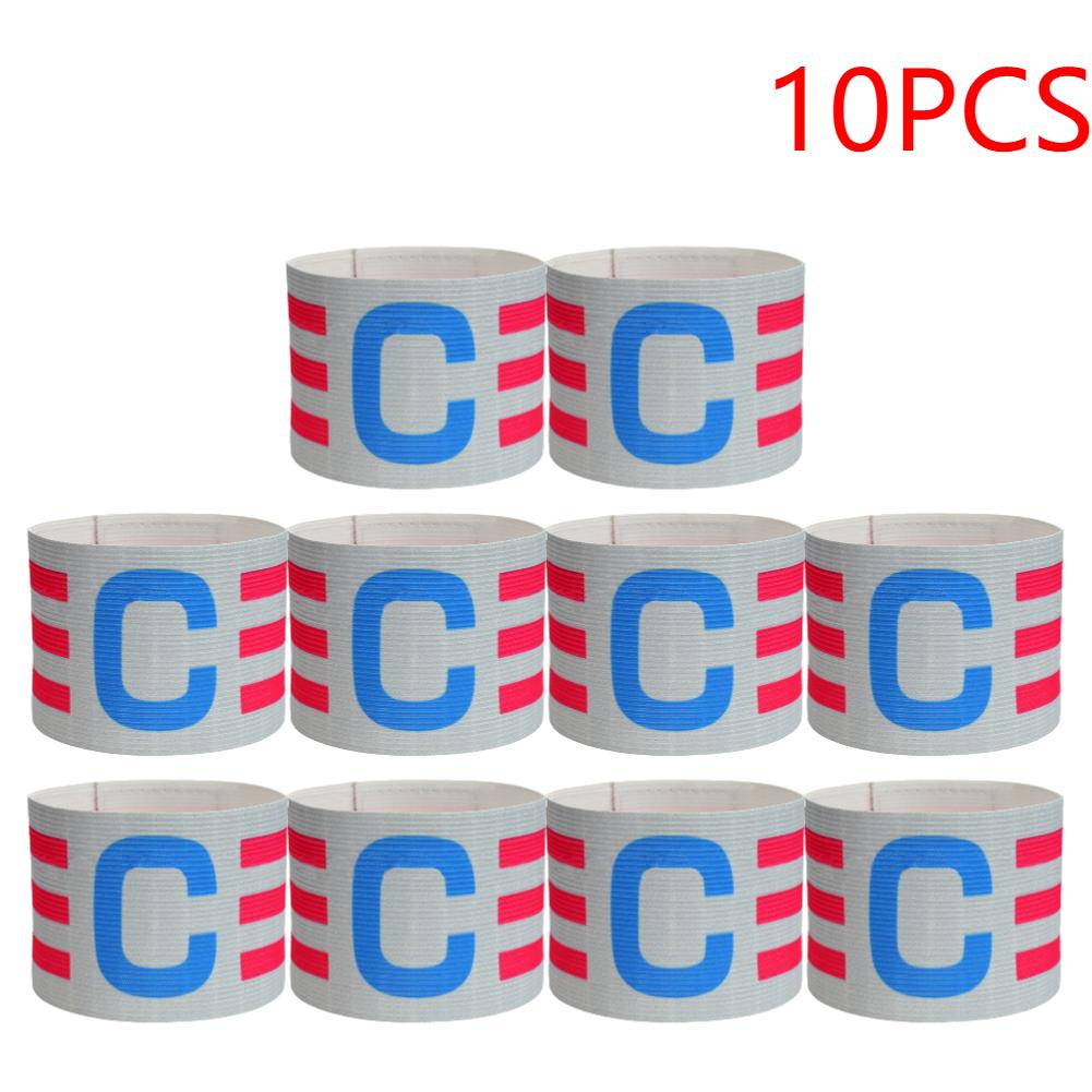 7-10pcs Football Captain Armband Soccer Arm Band Leader Competition Soccer Captain Group Armband Football Training For Kid Adult