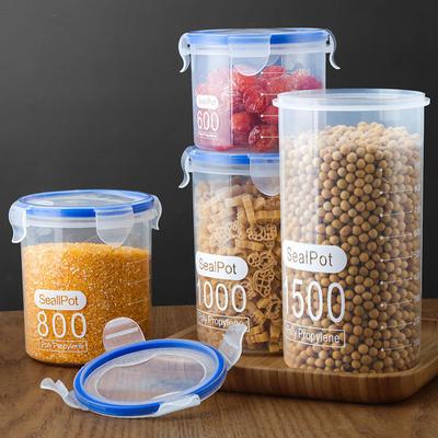 Barattoli per cereali sfusi Contenitore per cereali in plastica trasparente Contenitore per alimenti Contenitore per caramelle Organizzatore per la casa Accessori da cucina