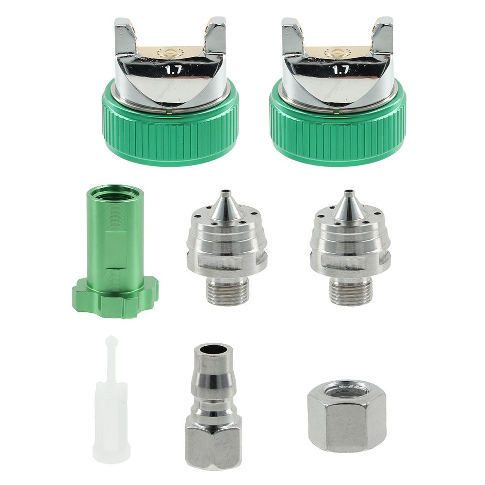 

Алюминий, набор краскопультов зеленого цвета с 10 шт., 600 мл, чашка для быстрого смешивания, покраска автомобиля