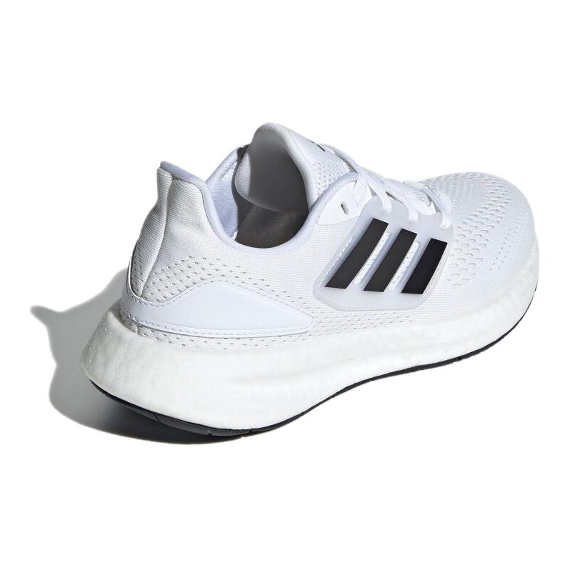 Adidas Pureboost 22 Comfortable Versatile Durable Low-Top Kids Running Shoes Kids Running Shoes White Black ID8479