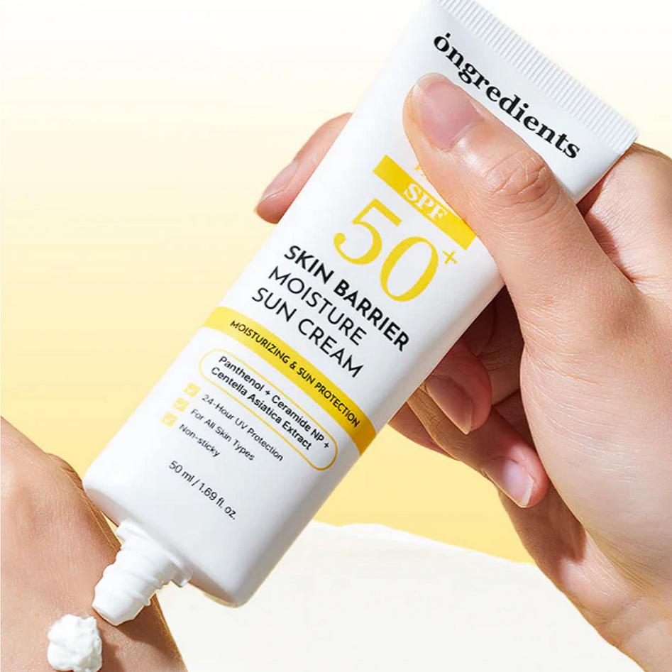 ongredients - Skin Barrier Moisture Sun Cream 50ml / Chemical Sunscreen, Moisturizing, Korean Cosmetics, Kbeauty