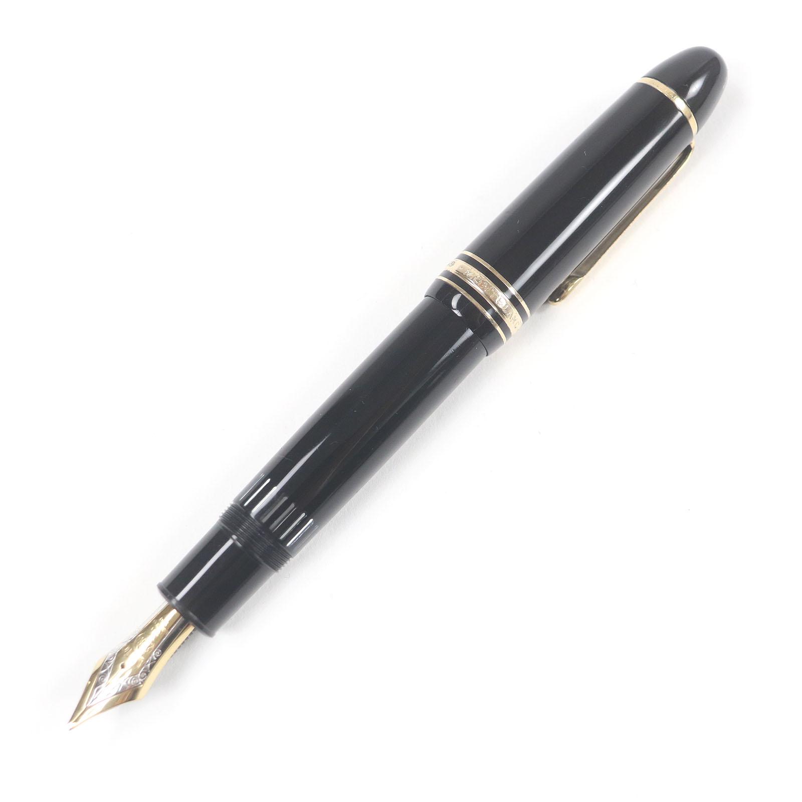 

Very Good MONTBLANC fountain pen Meisterstck 149 Cap type Black gold 18K mens Used