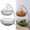 Creative 2-Tier Fruit Basket Bowl Storage Shelf Display Standing Multipurpose for