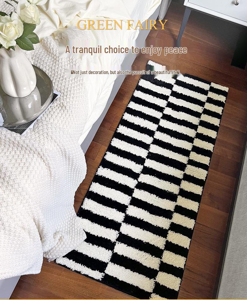 French Style Quick-Drying Non-Slip Absorbent Bedside Carpet