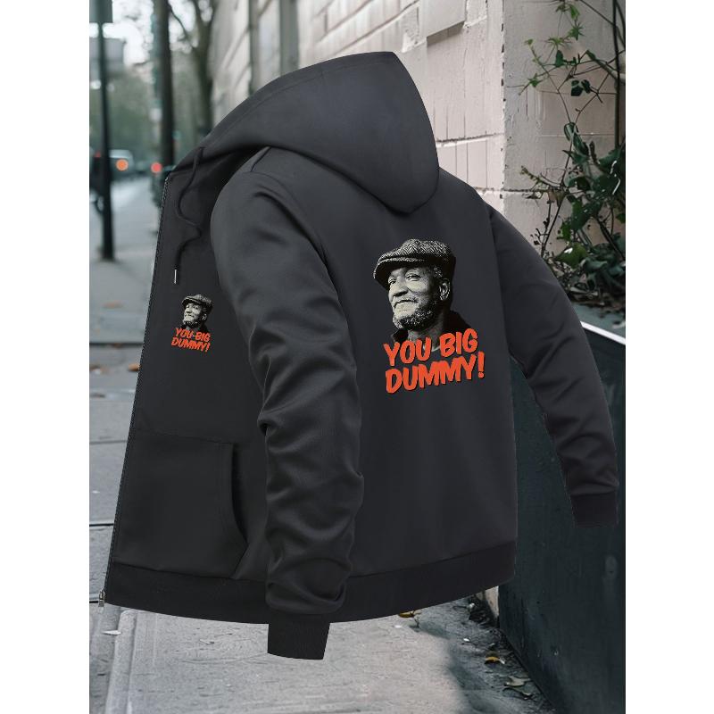 Hooded Jacket Men s Casual Soft Touch Easy Care Versatile Spring Fall Coat S