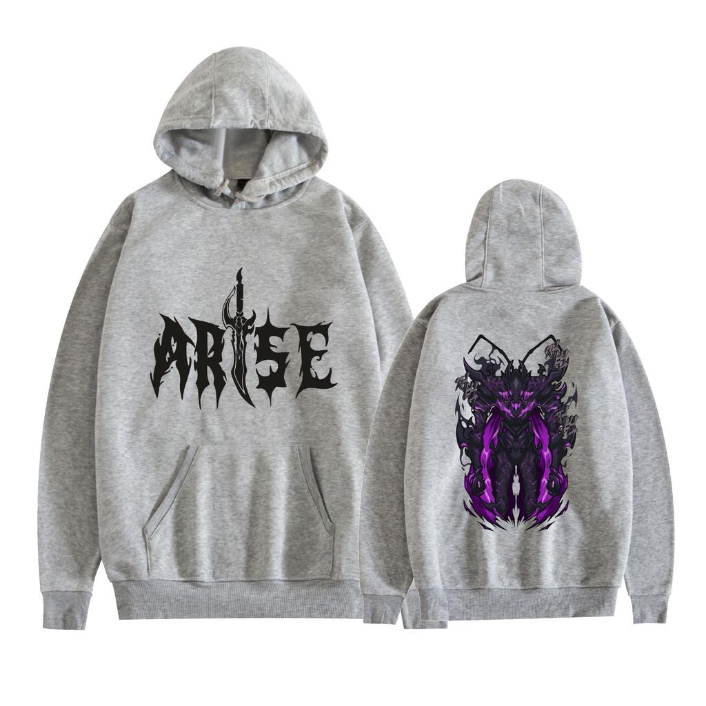 Solo Leveling Anime Hoodies Graphic Printed Sweatshirts Casual Long Sleeve Tops for Men Women
