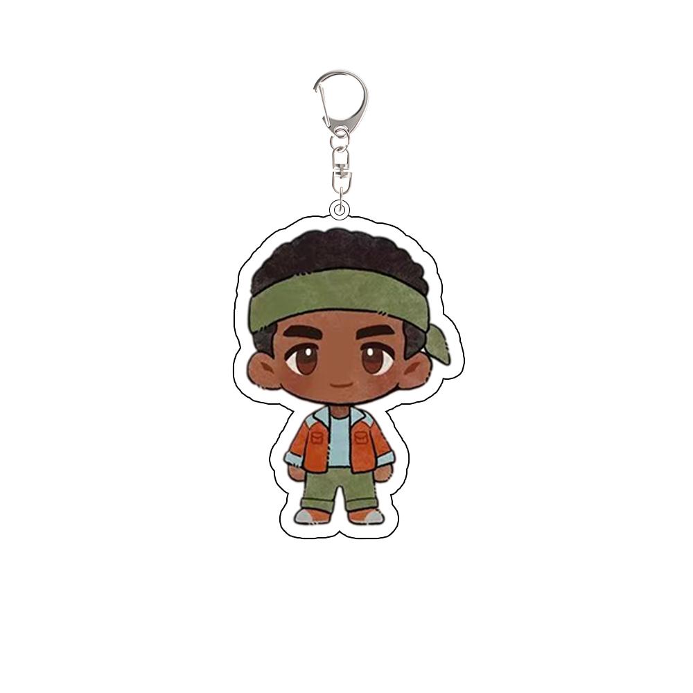 

For Acrylic Keychain Anime Peripherals Steve Robin Mike Eleven Lucas Will Q Version Backpack Accessories Pendant Festival Gift