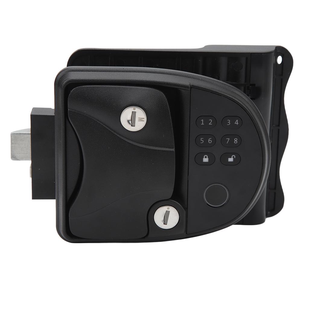 RV Keyless Entry Keypad Remote Control Door Digital Lock Latch Handle Deadbolt Set for Campers 5th W
